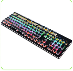 Steampunk Anti-Ghosting Mechanical Keyboard
